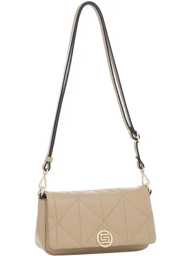 Bolsa Tiracolo Couro Blush Media 77001.25