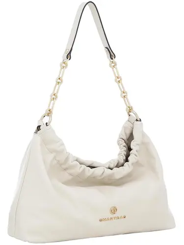 Bolsa Tiracolo Couro Marfim Pequena 77003.25