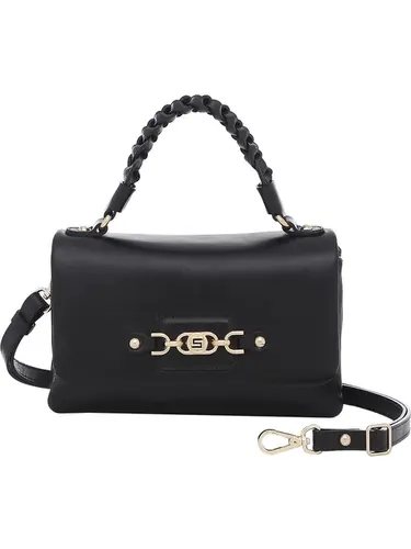 Bolsa Tiracolo Couro Preto Pequena 77025.25