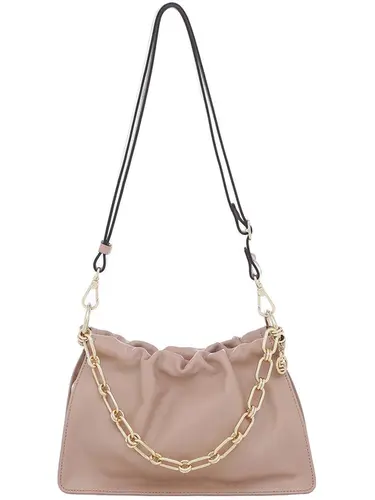Bolsa Tiracolo Couro Rose Duna Pequena 77005.25