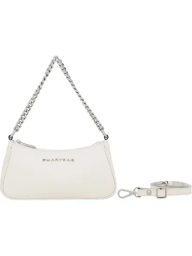 Bolsa Transversal Couro Metalizado Prata Pequena 77018.25