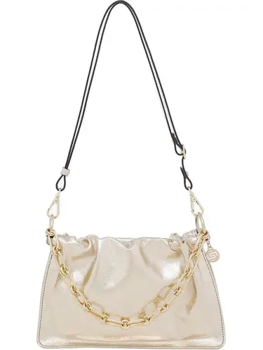 Bolsa Tiracolo Couro Ouro Pequena 77005.25