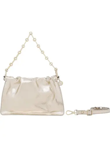 Bolsa Tiracolo Couro Ouro Pequena 77005.25