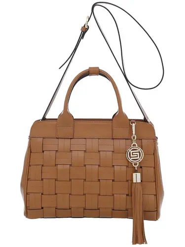 Bolsa Tote Couro Whisky Grande 77024.25