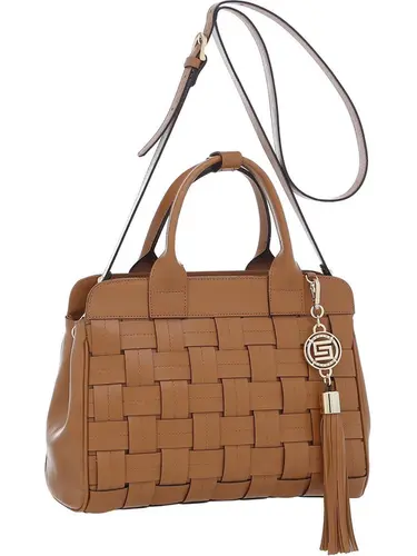 Bolsa Tote Couro Whisky Grande 77024.25