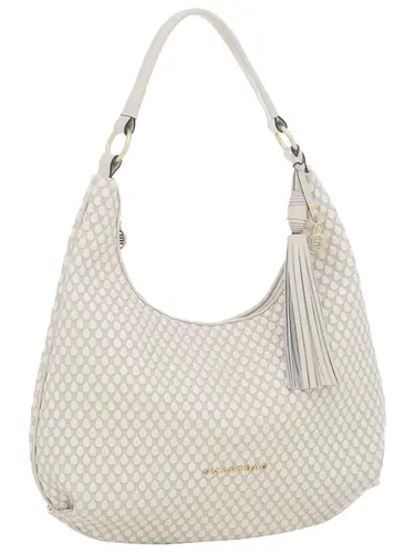 Bolsa Hobo Couro Drops Marfim Grande 78063.25