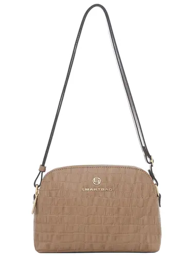 Bolsa Transversal Couro Croco Caramelo Media 78006.25