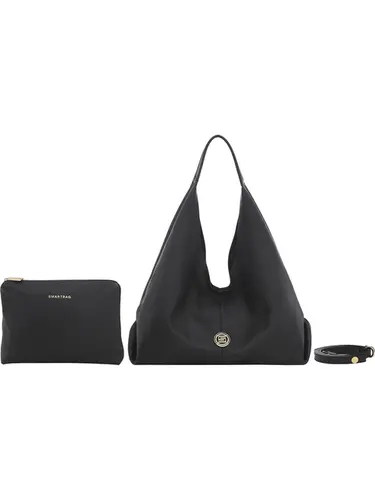 Bolsa Hobo Couro Preto Grande 78028.25