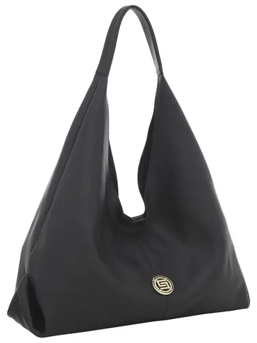 Bolsa Hobo Couro Preto Grande 78028.25