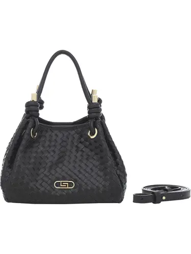 Bolsa de Mão Couro Tresse Preto Media  78014.25