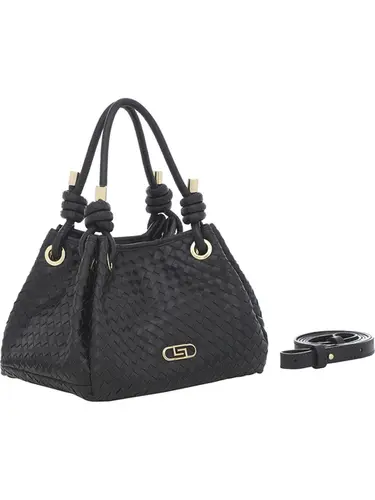 Bolsa de Mão Couro Tresse Preto Media  78014.25