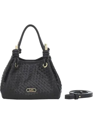 Bolsa de Mão Couro Tresse Preto Media  78014.25