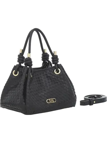 Bolsa de Mão Couro Tresse Preto Media  78014.25