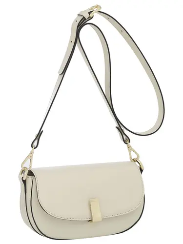 Bolsa Tiracolo Couro Marfim Media 78003.25