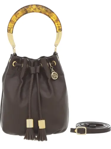 Bolsa de Mao Couro Chocolate Pequena  78027.25