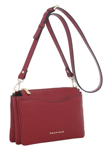 Bolsa Transversal Couro Cereja Pequena 78022.25