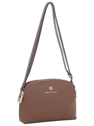 Bolsa Transversal  Couro Canela Media 78006.25