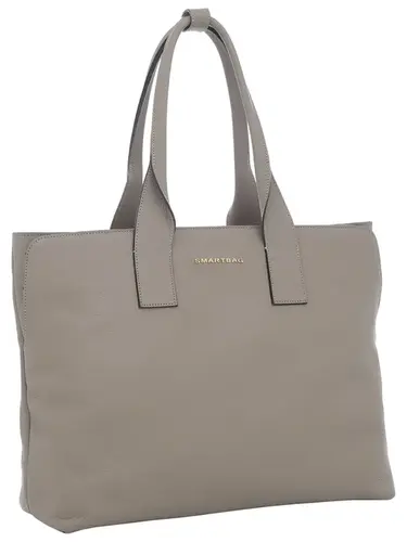 Bolsa Tiracolo Couro Taupe Grande  78025.25