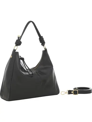 Bolsa Tiracolo Couro Preto Grande 78018.25