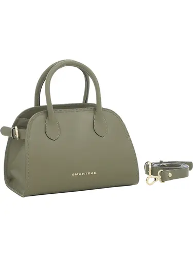 Bolsa de Mão Smartbag  Couro Oliva Media 78009.25