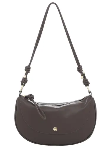 Bolsa Tiracolo Couro Chocolate Media 78016.25