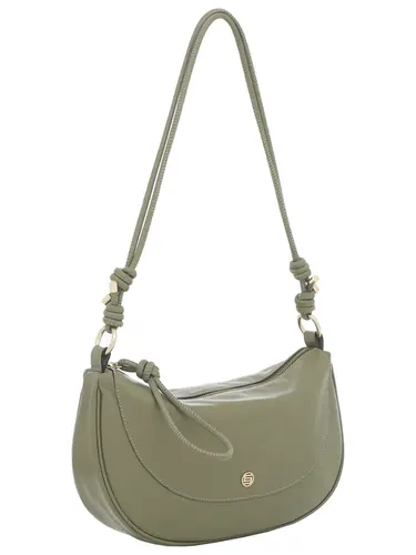Bolsa Tiracolo Couro Oliva Media 78016.25