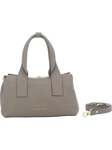 Bolsa de Mão Smartbag  Couro Taupe Media 78023.25