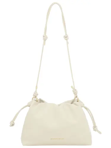 Bolsa Tiracolo Couro Marfim Pequena 78017.25