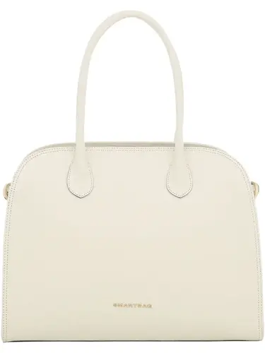 Bolsa de Mão Couro Croco Marfim Media 78010.25