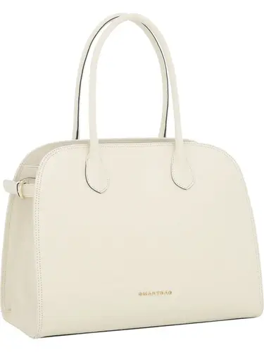 Bolsa de Mão Couro Croco Marfim Media 78010.25