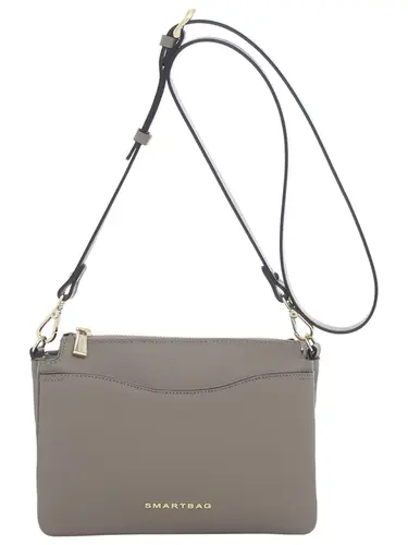 Bolsa Transversal Couro Taupe Pequena 78022.25
