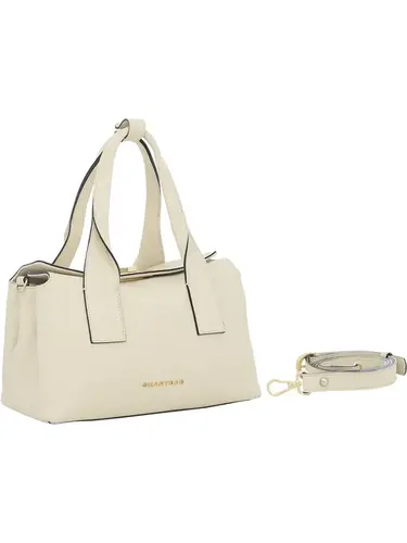 Bolsa de Mão Smartbag  Couro Marfim Media 78023.25