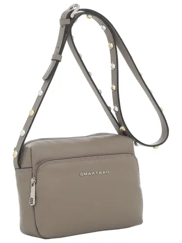 Bolsa Transversal  Couro Taupe 78019.25