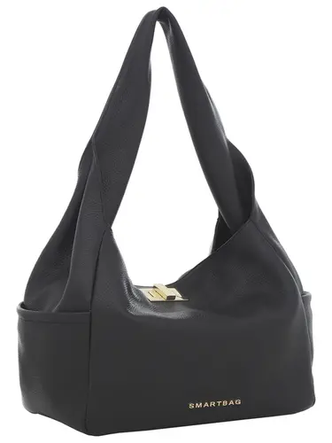 Bolsa Tiracolo Couro Preto Media  78024.25