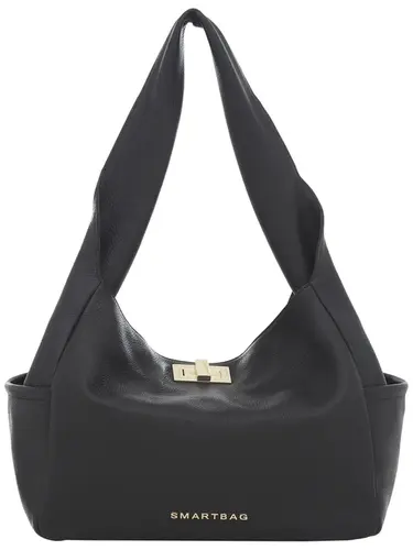 Bolsa Tiracolo Couro Preto Media  78024.25