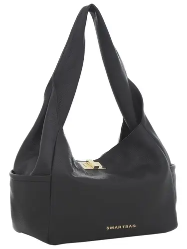 Bolsa Tiracolo Couro Preto Media  78024.25