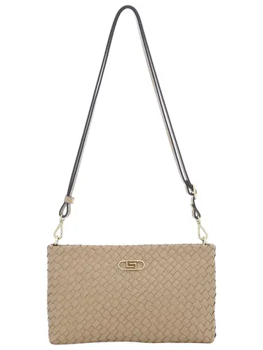 Bolsa Transversal Couro Tresse Blush Pequena 78011.25