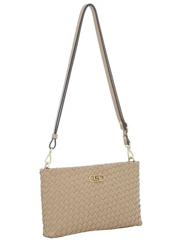 Bolsa Transversal Couro Tresse Blush Pequena 78011.25