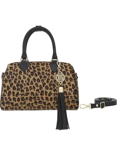 Bolsa Tote Couro Pelo Leopardo Media 78030.25