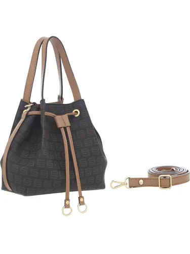Bolsa de Mao  Milano Chocolate/Caramelo Pequena 87014.25