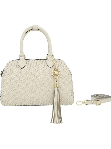 Bolsa Tote  Couro Tresse Marfim Media 78031.25