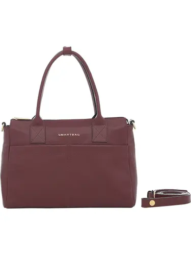 Bolsa de Mao Couro Burgundy Pequena 78054.25