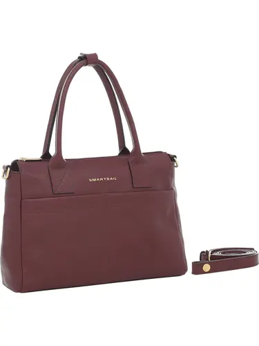 Bolsa de Mao Couro Burgundy Pequena 78054.25