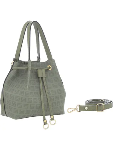Bolsa de Mao  Milano Verde/Oliva Pequena 87014.25