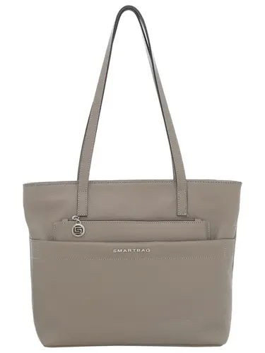 Bolsa Tiracolo Couro Taupe Media 78048.25