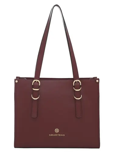 Bolsa Tiracolo Couro Burgundy Media 78036.25