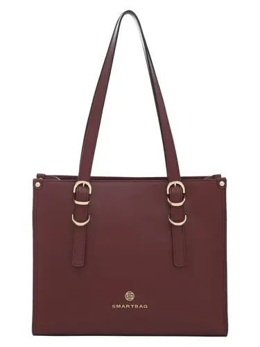 Bolsa Tiracolo Couro Burgundy Media 78036.25