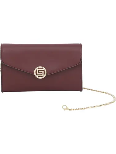 Bolsa Transversal Couro Burgundy Pequena 78056.25