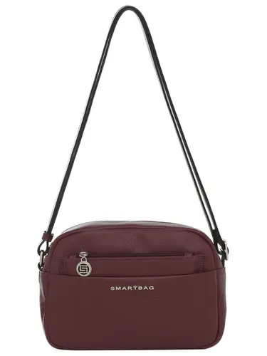 Bolsa Transversal Couro Burgundy Media 78049.25