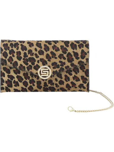 Bolsa Transversal Couro Pelo Leopardo Pequena 78056.25